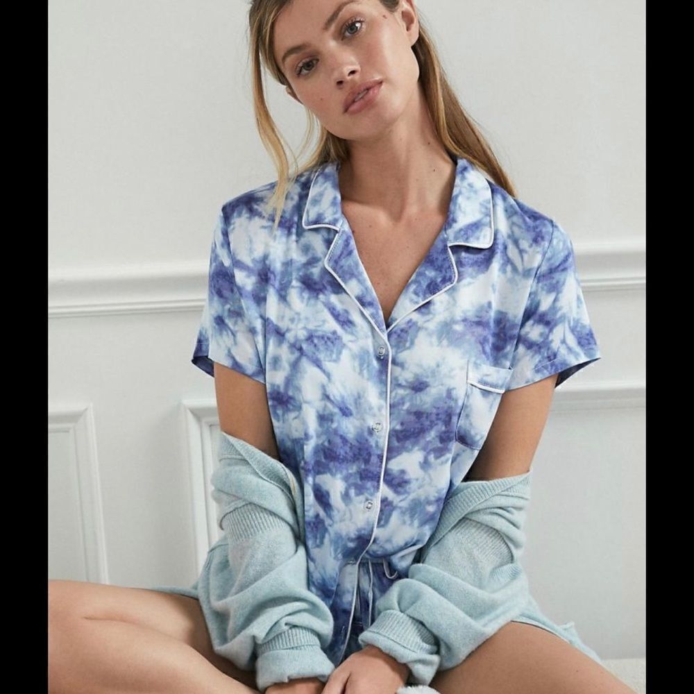 Anthropologie Posey Tie-Dye Pajama Set | Size: XS | Color: Blue
